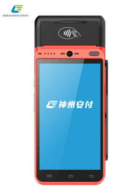 เครื่องพิมพ์ความเร็วสูง 5.5 นิ้ว Android Smart POS Terminal รองรับ 4G Wifi